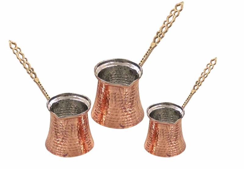 Copper 5 Pieces Coffee Pot Set
