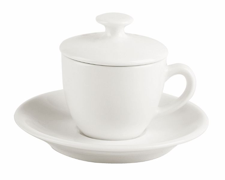 Coffee Cup and Saucer With Lid