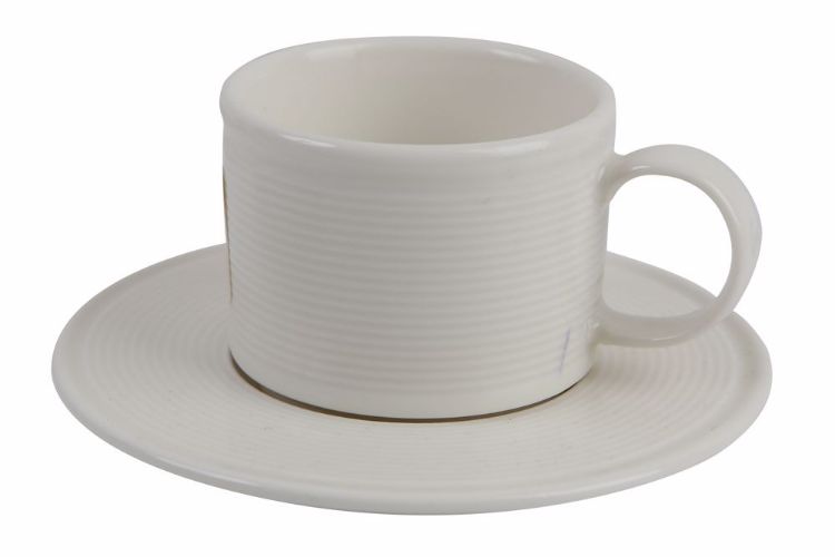 Stackable Coffee Cup and Saucer