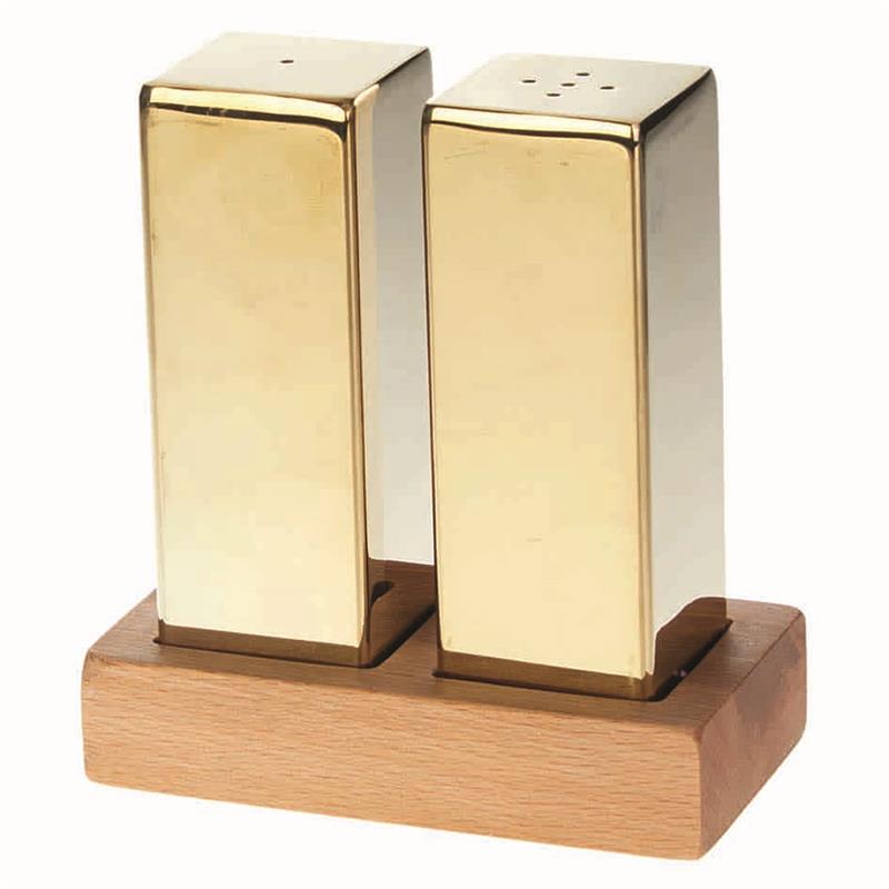 Salt and Pepper Shaker Set (Gold)