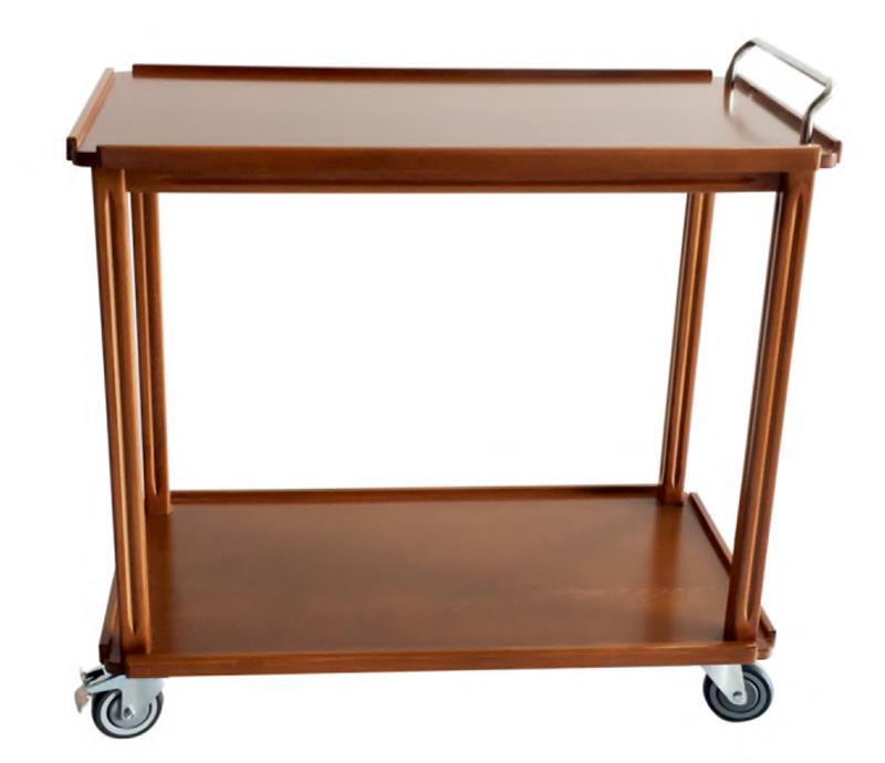 Service Trolley Wooden Two-Storey