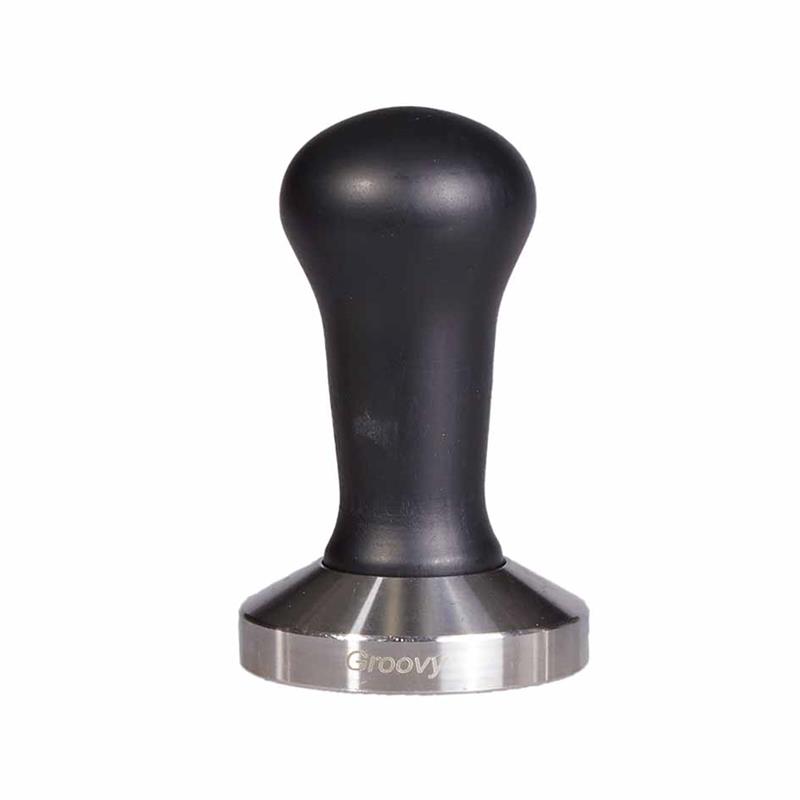 Wood Steel Coffee Tamper (Black)