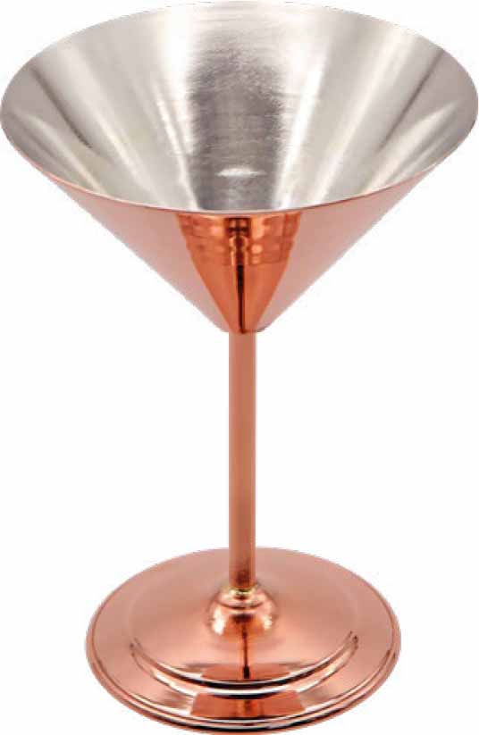 Copper Martini Glass