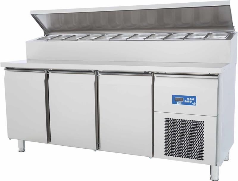 Glass Door Countertop Refrigerator with Shelves